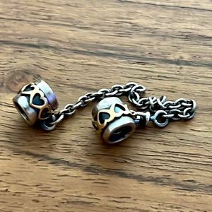 Pandora 14k/SS safety chain